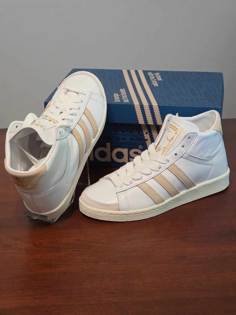 Adidas Jabbar Hi W Women’s Size 8 – White/Cream – Kareem Abdul‑Jabbar – NewInBox